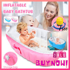 Fill the tub with a small amount of water. Babyjazz Authentic Baby Bath With Free Air Pump Kids Bathtub Children Tub Inflatable Baby Bath Tub Fast Inflatable Baby Bath Tub Fast Inflatable Baby Bath Tub Intime