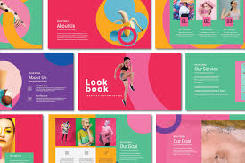 Lookbook Pastel Powerpoint In Presentation Templates On Yellow Images Creative Store