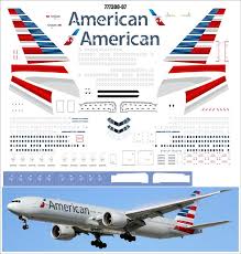 1 144 Pas Decals Zvezda Boeing 777 300 07 American Airlines Boeing 777 Boeing 777 300 Boeing