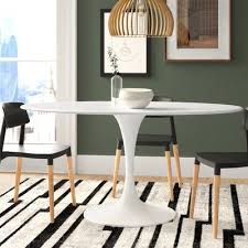 Jocelyn Oval Dining Table Allmodern In 2020 Oval Table Dining Dining Table Dining Table Sizes