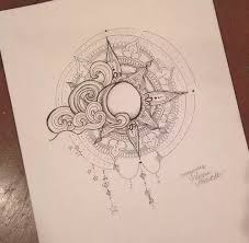 Since the sun and moon are considered by various societies in ancient times as deities or of the simplest incarnation is a blood red sphere, but the most distinctive variations showcase the rambunctious rays of light. Drawings Moon Sun Tattoo Sun And Moon Mandala Tarot Tattoo