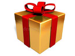 Present Box 3d Render Of Gold Present Box Isolated Sponsored Render Box Present Isolated Present Ad Clip Art Library Gifts Clip Art
