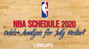 Looking for the 2020 nba schedule? Nba Releases Schedule And Odds For July 30 Restart