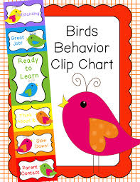 Behavior Clip Chart Behavior Management Birds Kindergarten