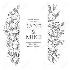 Check spelling or type a new query. Flower Vintage Border Vector Peony And Roses Botanical Drawing Royalty Free Cliparts Vectors And Stock Illustration Image 98861560