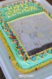 Simple cake sketch at paintingvalley com explore collection of. Art Cake Easy Birthday Party Idea Using Kid S Artwork Ideas For The Home