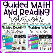 guided reading and math rotations editable