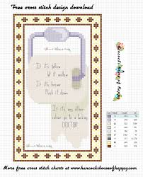 Check spelling or type a new query. Hancock S House Of Happy Bathroom Break If It S Yellow Let It Mellow Cross Stitch Pattern Free To Download