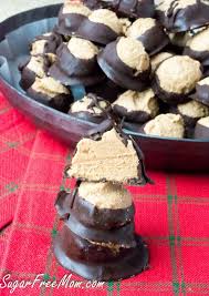 Keto Chocolate Buckeyes From Sugarfreemom Com Sugar Free Low Carb Low Carb Holiday Low Carb Sweets