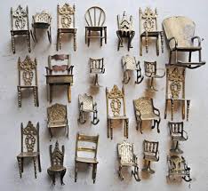 Dollhouse Miniature Chairs Displaying Collections Miniature Chair Miniatures