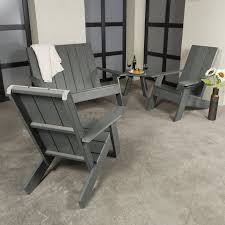 Longshore Tides Sullivan Adirondack Chair With Table Wayfair In 2020 Modern Outdoor Spaces Adirondack Chair Plans Folding Adirondack Chairs