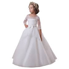 Beading Holy Flower Girl Dresses First Communion Dresses White Size 4 Production T White Flower Girl Dresses Flower Girl Dress Lace Flower Girl Dresses Tulle