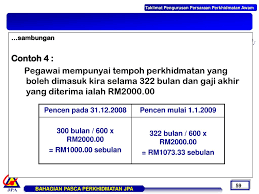 Bagaimanakah kaedah pengiraan kadar ganjaran, award wang tunai gantian cuti rehat (gcr) dan. Taklimat Bakal Pesara Overview Skim Pencen Ppt Download
