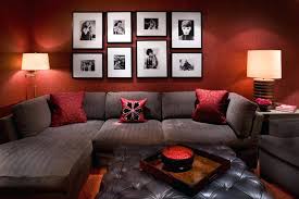 Cozy Red And Brown Living Room Photos Bold Idea Red Black And Brown Living Room Ideas Home Des Burgundy Living Room Red Living Room Walls Red Living Room Decor