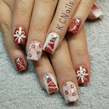 Since acrylic nails are a combination of liquid monomer and powder polymer when applied to your nails and exposed to the air. 65 Festive Nail Art Ideas For Christmas Listing More