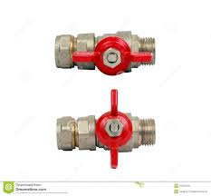 Two Water Ball Valves Isolated Stock Image Image Of Pipeline Bathroom 24047519
