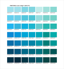 9 Pantone Color Chart Templates Free Sample Example