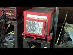 Homemade heat treating oven constructed from angle iron, sheetmetal, and firebricks. Pin On Kilns Heat Treating Ovens