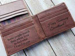 Personalized Wallet Mens Wallet Gifts For Him Boyfriend Gift Etsy Personalised Gifts For Husband Personalized Wallet Wallet Gifts