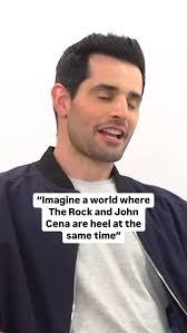 “Imagine a world where The Rock and John Cena are heel at the same time” 🤯  #wwe #johncena #therock