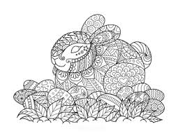 Abstract mandala adult coloring pages vol.6. 100 Easter Coloring Pages For Kids Free Printables