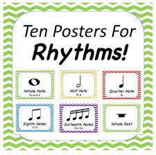 Posters can be used in introduce or reinforce dynamics at a variety of grade levels. Rhythm Poster Worksheets Teachers Pay Teachers