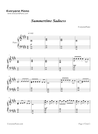 Summertime Sadness Lana Del Rey Stave Preview 1 Summertime Sadness Lana Del Rey Lana Del