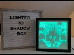 How To Make Lighted 3d Shadow Box With Card Stock And Led Light Tutorial Video Youtube