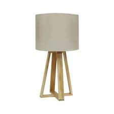 Sur notre site, vous avez un large choix de lampadaires ! Lampe Scandinave Pied Bois Beige Lampe A Poser Luminaire Decoration Gifi