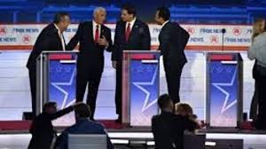 Republican candidates fight each other, lineup behind Trump, at the first  debate | World News - Hindustan Times