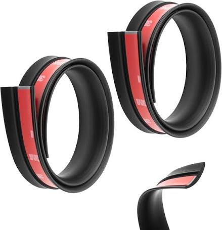 1 Pair Truck Topper Side Window Gap Hider for LEER 100XL Truck Cap, Rubber Seal Car Weather Stripping Trim T Shape Sealing Strip Replacement Part ...