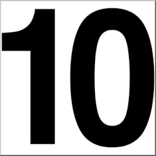 Ten is the base of the decimal numeral system, by far the most common system of denoting numbers in both spoken and written. Clip Art Number Set 1 10 B W I Abcteach Com Abcteach