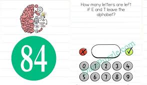 Thank you for visiting our website, which helps with the answers for . Brain Test Level 84 How Many Letters Are Left Answer Daze Puzzle