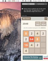 Play 2048 As An Os X Notifications Center Widget Raw Mac