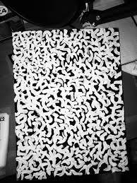 Yayoi Kasuma Inspired White On Black Painting Yayoi Inspiration Original Abstract Painting