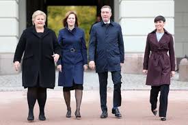 Ho var leiar for unge høgre frå 2000 til 2004. Women Take Top Three Spots In Norway Government Arab News
