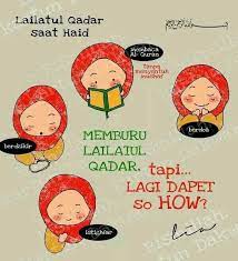 Lailatul Qadar Saat Haid Agama Kartun Kutipan Pengetahuan