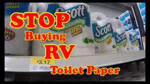 There is no question of the paper clogging the waterline. No More Buying Rv Toilet Paper Youtube