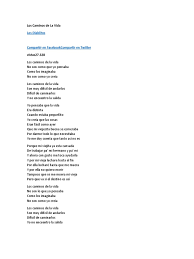 Yo pensaba que la vida era distinta cuando estaba pequeñito yo creía que las cosas eran facil como ayer. Los Caminos De La Vida