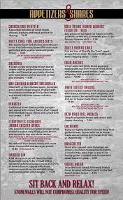 Our Menu Stonewalls Restaurant Live Music Venue Music Venue Stonewall Sweet Chili Thai