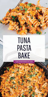 Incredibly Easy Tuna Pasta Bake That Utilizes Everything You Already Have In Your Pantry Canned Tuna I Tuna Pasta Bake Baked Pasta Recipes Canned Tuna Recipes
