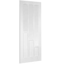 In between each coat of poly, we sanded we'll be adding crisp white trim around the doors and baseboard so the rustic door really pops in the room. Lpd Coventry White Glazed Internal Door Shawfield Doors