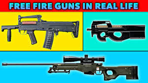 Tons of awesome free fire logo wallpapers to download for free. Part 7 Free Fire All Guns In Real Life Free Fire Guns In Real Life Million Fact Youtube