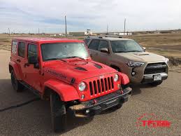 To search used listings, enter your zip code. Jeep Wrangler Rubicon Vs Toyota 4runner Trd Pro Drag Race Video The Fast Lane Car