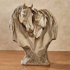 Touch Of Class Loving Horses Table Sculpture Tan Horse Sculpture Horse Art Horses