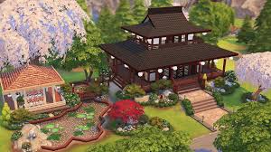 While white and neutrals dominate minimalist design, brilliant colors sparingly used can be found as seen in this japanese child's bedroom. Traditional Japanese Home Sakurasquad The Sims 4 Speed Build Japanese House Japanese Style House Japanese Buildings