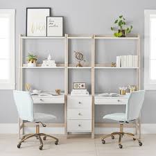 See more ideas about narrow desk, home, home decor. Highland Double Wall Desk Narrow Bookcase Set Pottery Barn Teen