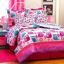Kids boys 3d owl bedding set twin queen size bed linen bed sheet duvet cover for christmas 4pcs. Lauren Cole Nature Hoot Owls Flowers Girls Pink Teal Twin Import It All