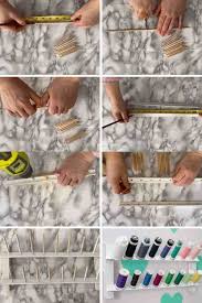 After making two lightbulb aquariums, mom asked me to make her a thread stand, so here it is! Diy Thread Rack Tutorial Canada Diy Fynes Designs