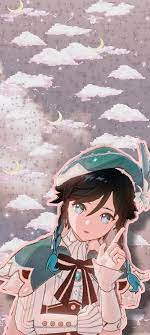 Cute imagine favorite character bard albedo fan art lol wallpaper cutie. Venti Aesthetic Cute Genshin Genshin Impact Kawaii Nice Clouds Hd Mobile Wallpaper Peakpx